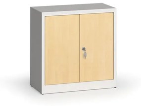 Alfa 3 Zvárané skrine s lamino dverami, 800 x 800 x 400 mm, RAL 7035/breza