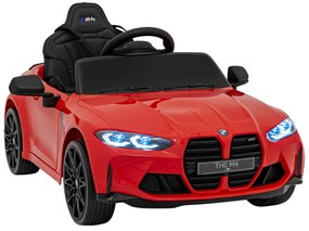 RAMIZ Elektrická autíčko  BMW M4 - červené - 2x35W- BATÉRIA - 12V7Ah - 2024