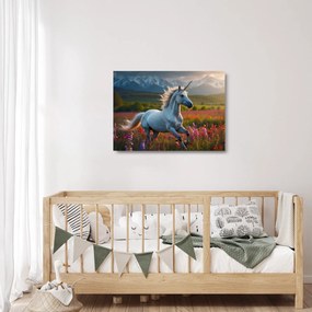 Sklenený obraz - Jednorožec (70x50 cm)