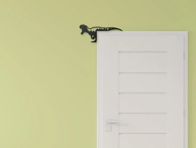 drevko Detská drevená nálepka okolo dverí Zúrivý dinosaurus