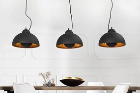 Závesná lampa Studio 3 black gold