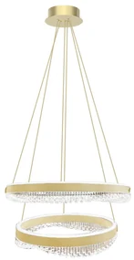Závesné LED svietidlo Preciosa, 2x LED 85w, 4000k, g