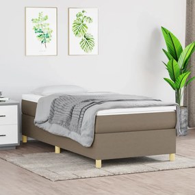 Rám na boxspring posteľ sivohnedý 90x190 cm látka