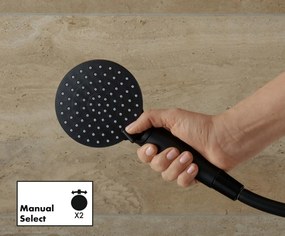 Hansgrohe Vernis Blend, Showerpipe 240 1jet s termostatom, čierna matná, HAN-26426670