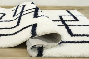 Koberec Boho 616 krémová / tmavomodrá