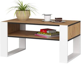 Konferenčný stolík DOMI dub craft / biely