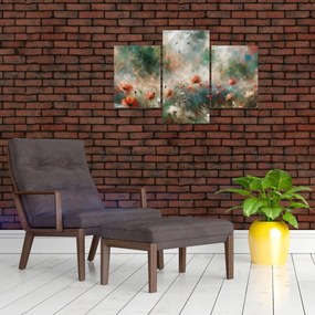 Obraz – Abstrakcia poľa s makmi (90x60 cm)
