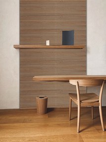 Drevený akustický panel, 2400 x 600 mm, B2BP008, balenie 5 ks, dub sonoma