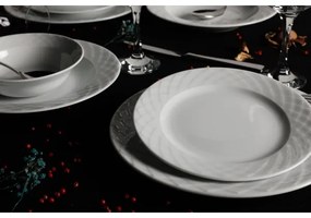 24-dielna jedálenská súprava biela/porcelán