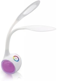 LED RGB Stmievateľná nabíjacia stolná lampa LED/5W/5V 2400 mAh
