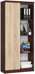 Regál Rehana II (wenge + dub sonoma). Akcia -19%. Vlastná spoľahlivá doprava až k Vám domov. 1069804
