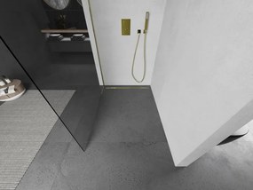 Mexen Kioto sprchová zástena 90x200 cm, 8mm sklo číre, zlatý profil, 800-090-101-50-00