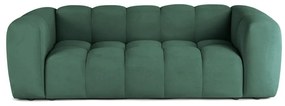 Zelená zamatová pohovka 225 cm Cube – Bonami Selection