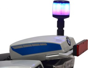Ramiz Detský elektrický policajný motocykel BMW R1200RT + pomocné kolieska + zvuky + LED + EVA + pomalý štart