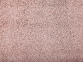 Umelá zajačia kožušina 60 x 90 cm ružová UNDARA Beliani
