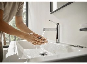 Hansgrohe Finoris - Páková umývadlová batéria 110 CoolStart s odtokovou súpravou Push-Open, chróm 76024000