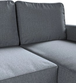 Poťah na sedačku Backabro (rozkladacia) s ležadlom farba produktu sivá látka zapletaná