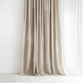 Goldea vianočný bavlnený záves - severské stromčeky 280x150 cm