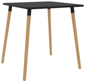 Jedálenský stôl, čierny 80x80x75 cm, kov 287239