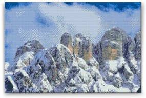 Gario Diamantové maľovanie Monte Civetta, Dolomity Rozmery: 60 x 40 cm, Rámovanie: S vnútorným rámom, Diamanty: Štvorcové
