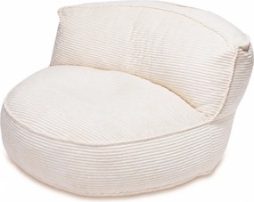 Sedací vak Milo s penovou výplňou a operadlom – menčester | MOOD Farba MOOD: Biely