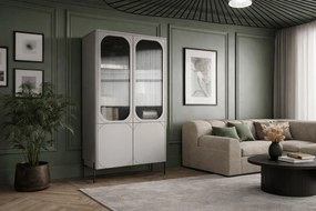 Vitrína Sonatia 100 cm - kašmírová