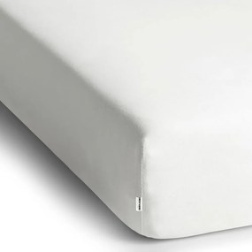 Biela napínacia plachta jersey 220x200 cm Amber – Restilo
