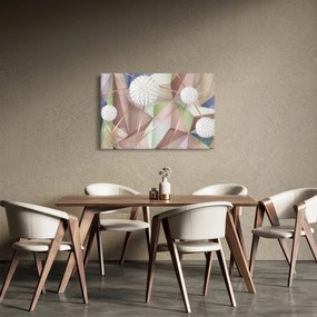 Obraz - 3D Abstrakcia v pastelových farbách (90x60 cm)