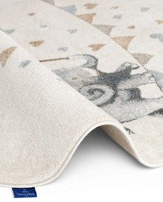 Villeroy & Boch, Detský kusový koberec Villeroy & Boch Boho Kids 106303 Cream Multicolor kruh, 160x160 (priemer) kruh, biela, viacfarebná, detská izba