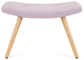 Podnožka MOSS zamatová ružová 939185