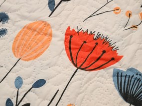 Prehoz na posteľ LIORENA, krémový Rozmer: 220 x 240 cm