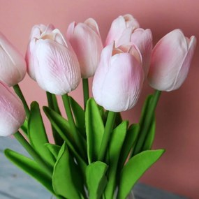 DAALO Umelé tulipány 10 ks - svetlo ružové