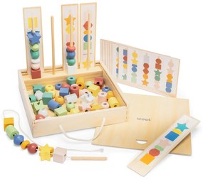 Triediaca hra s drevenými korálikmi