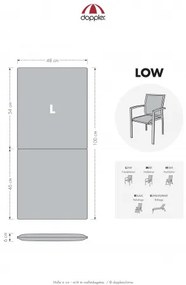 Doppler LIVING 2097 nízky - set 4 ks – podušky na stoličku a kreslo so zipsom