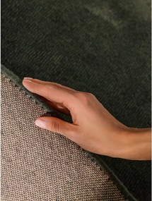 Tmavozelený ručne tkaný okrúhly koberec s prímesou vlny ø 160 cm Kari Organic – Villeroy&amp;Boch