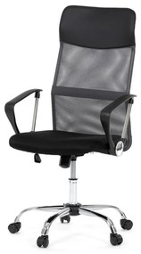Kancelářská židle, houpací mechanismus, šedá síťovina, KA-E305 GREY