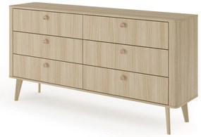LAS Široká komoda Viki C - dub barista
