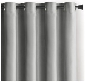 Svetlosivý zamatový dimout záves 140x270 cm Eyelets – Restilo