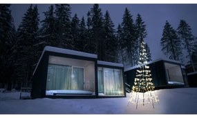 Twinkly TWP300SPP-BEU- LED RGBW Vonkajší vianočný stromček 300xLED 2m IP44 Wi-Fi