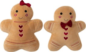 Sada 2 vankúšov holka a chlapec Perníček Gingerbread – 45*10*49 cm