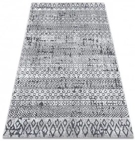 Koberec SIERRA G6042 geometrický, etno - jasný sivý