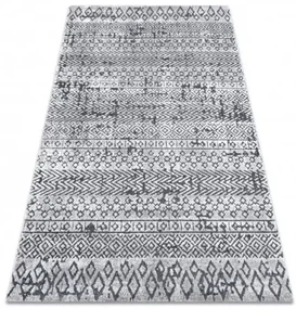 Koberec SIERRA G6042 geometrický, etno - jasný sivý