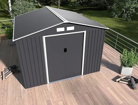 Záhradný domček plocha 213 x 127 cm (šedá)