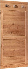 Dubový vešiakový panel na stenu do chodby, 75x20x140 cm