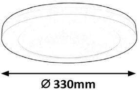 Rabalux 1490 - LED Stropné svietidlo SONNET LED/30W/230V 33cm