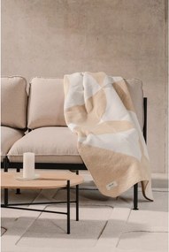 Béžová/krémovobiela deka 150x200 cm Tul – noo.ma