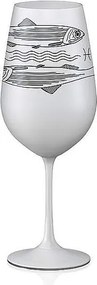 Crystalex pohár Zverokruhy Ryby biela 550 ml