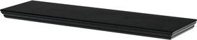 Nástenná polica 80 cm čierna P-025 BK