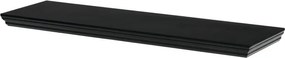 Nástenná polica 80 cm čierna P-025 BK