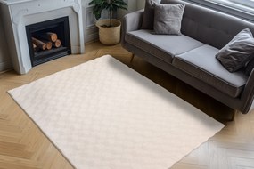 Obsession, Kusový koberec Diamond Cut 800 Cream, 80x150, béžová, obývacia izba